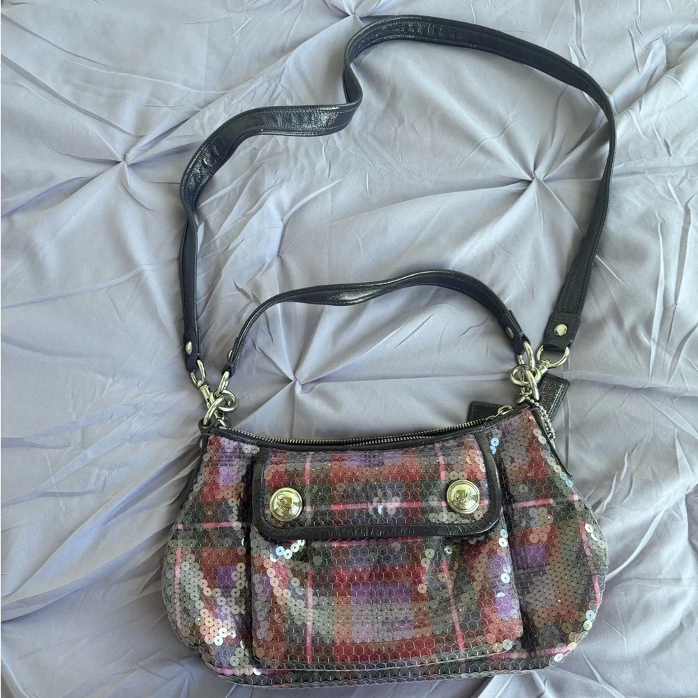 Coach Poppy Sequin Tartan Groovy